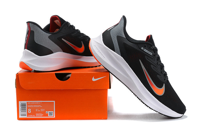 Nike Air Zoom Winflo 9 Running Shoes - Black & Bright Orange