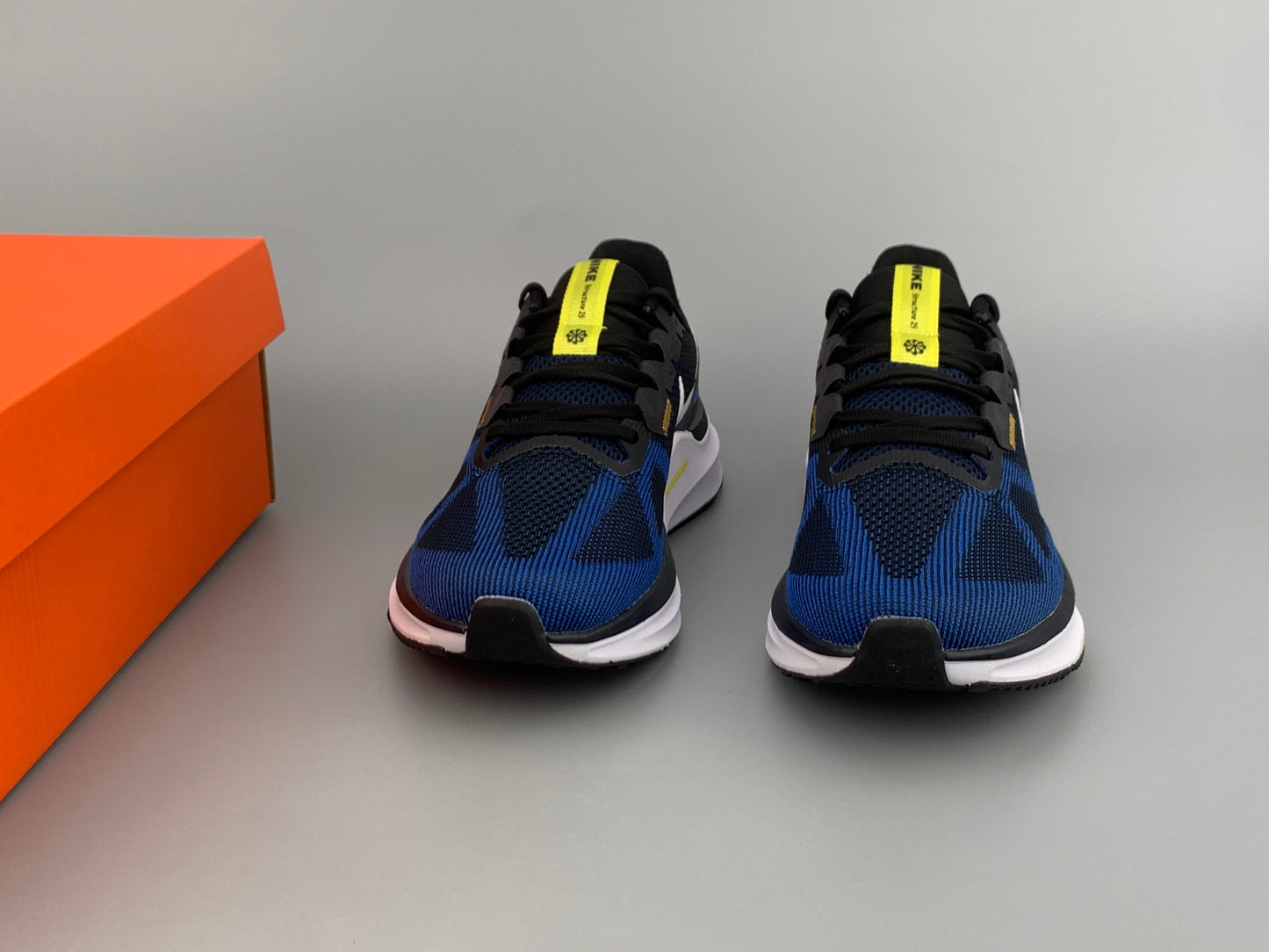 Nike Structure 23 Running Shoes - Blue/Black/Yellow