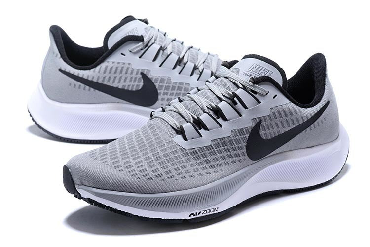 Nike Air Zoom Pegasus 37 Running Shoes - Light Grey/Black