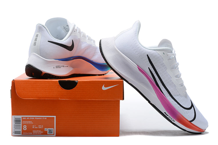 Nike Air Zoom Pegasus 37 Men’s Running Shoes – White/Multicolor