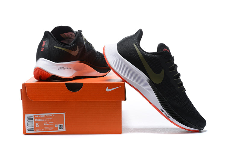 Nike Air Zoom Pegasus 37 Running Shoes - Black/Anthracite/Red