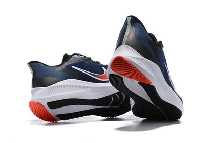 Nike Air Zoom Winflo 9 Running Shoes - Midnight Navy & Orange