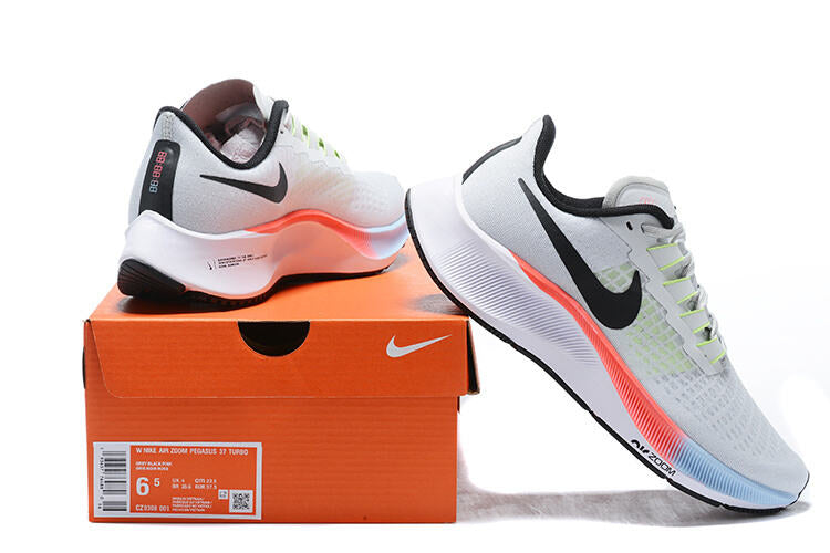 Nike Air Zoom Pegasus 37 Running Shoes - White/Volt/Infrared
