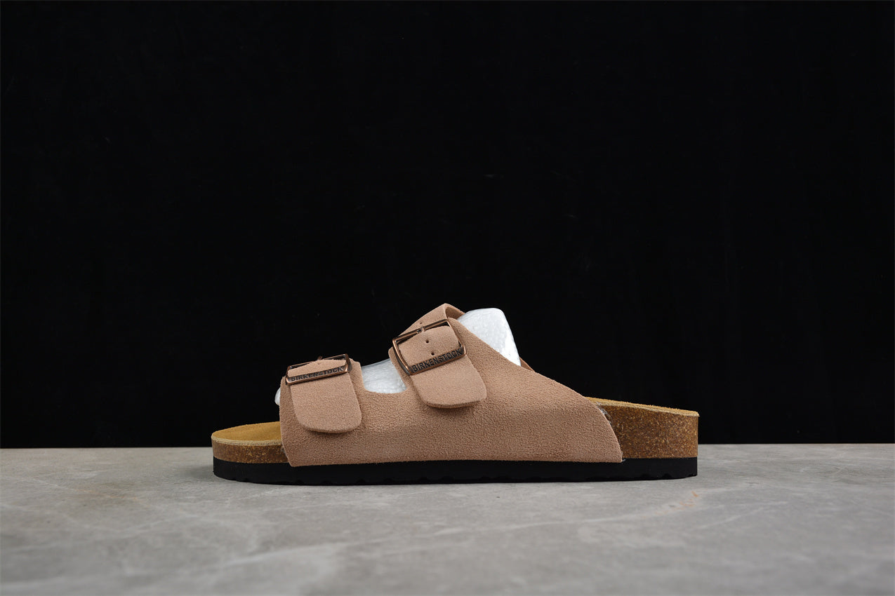Birkenstock Arizona Suede Leather Sandals - Mink