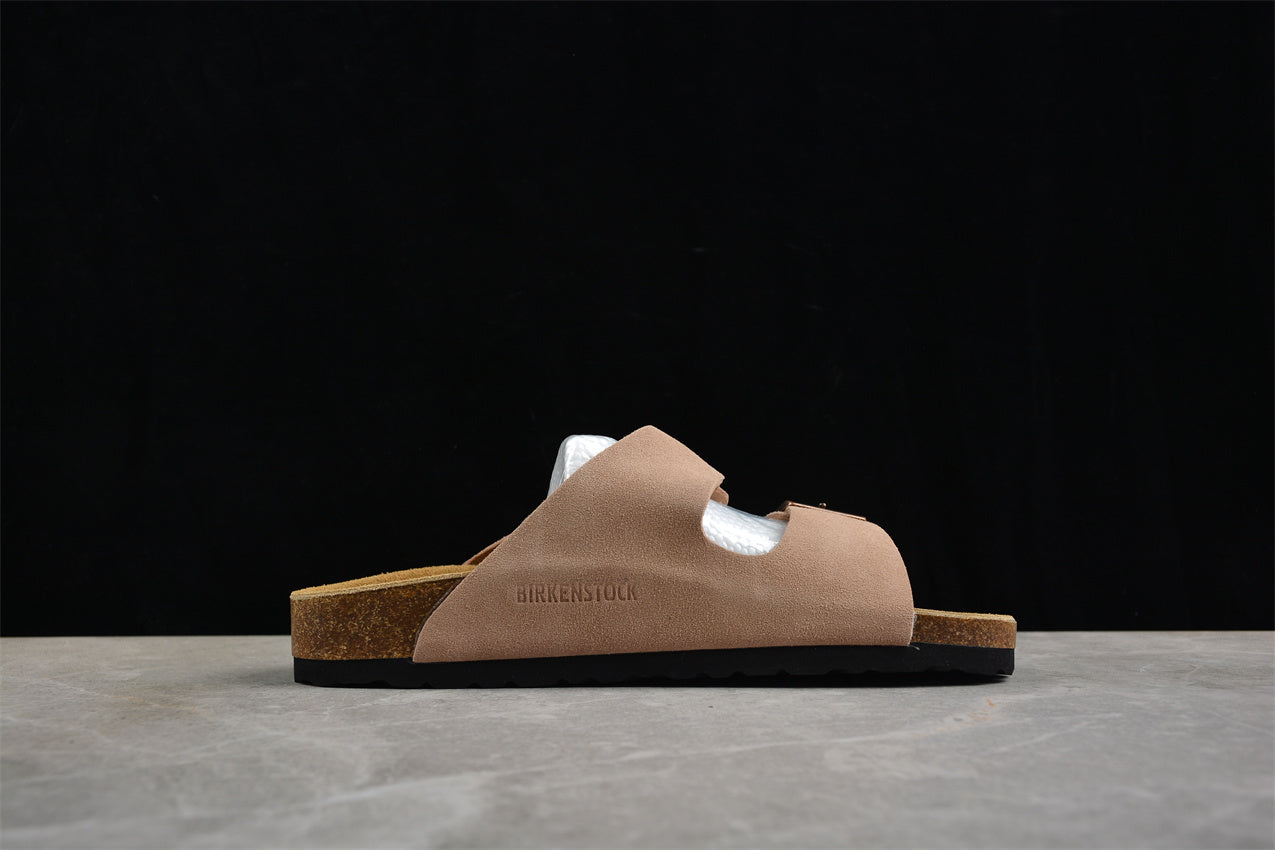 Birkenstock Arizona Suede Leather Sandals - Mink