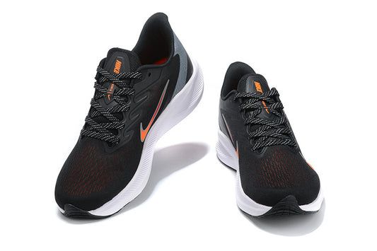 Nike Air Zoom Winflo 9 Running Shoes - Black & Bright Orange
