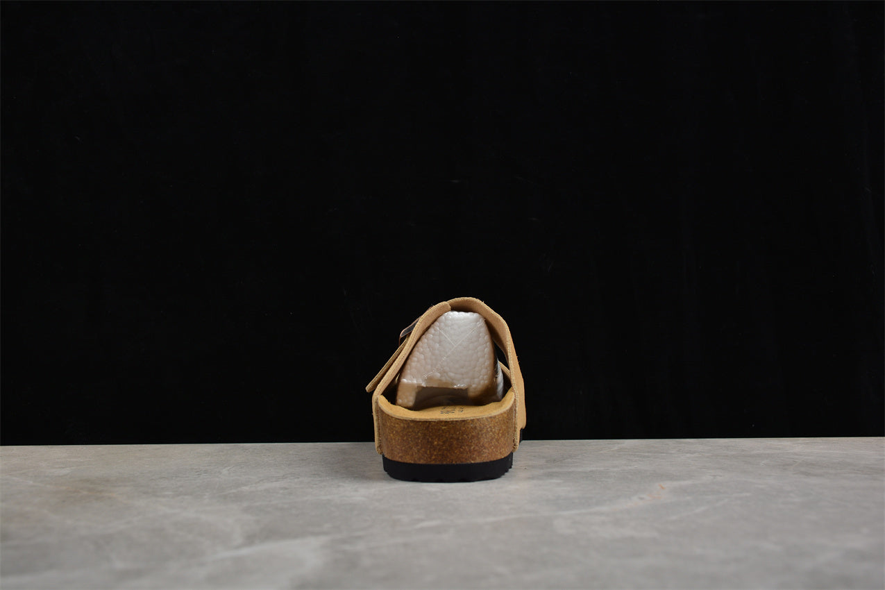 Birkenstock Arizona Suede Leather Sandals - Latte Cream