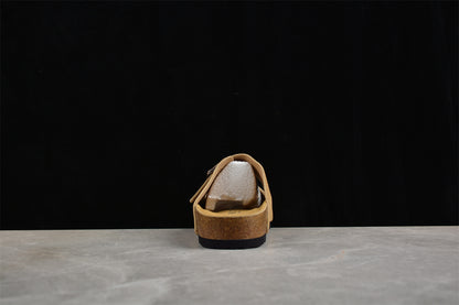 Birkenstock Arizona Suede Leather Sandals - Latte Cream