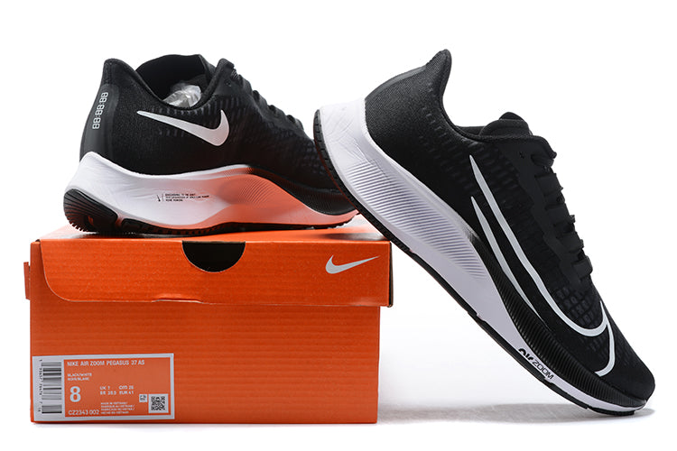 Nike Air Zoom Pegasus 37 Men’s Running Shoes – Black/White Swoosh