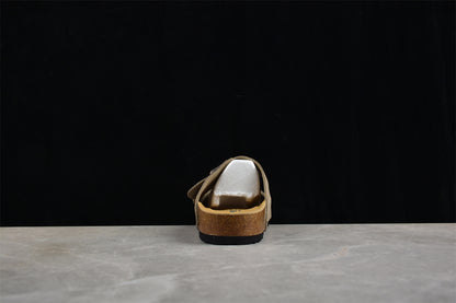 Birkenstock Arizona Suede Leather Sandals - Taupe