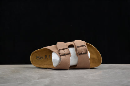 Birkenstock Arizona Suede Leather Sandals - Mink