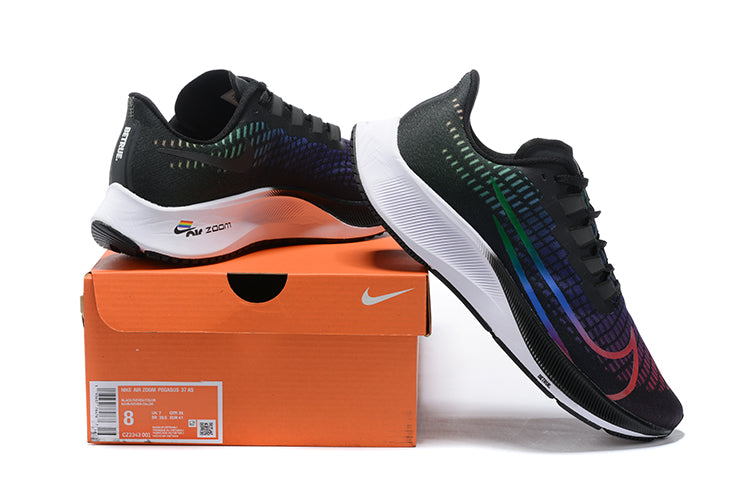 Nike Air Zoom Pegasus 37 Men’s Running Shoes – Black/Multicolor Gradient