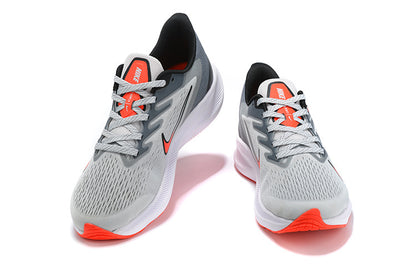 Nike Men’s Air Zoom Winflo 8 Running Shoes – Grey/Orange