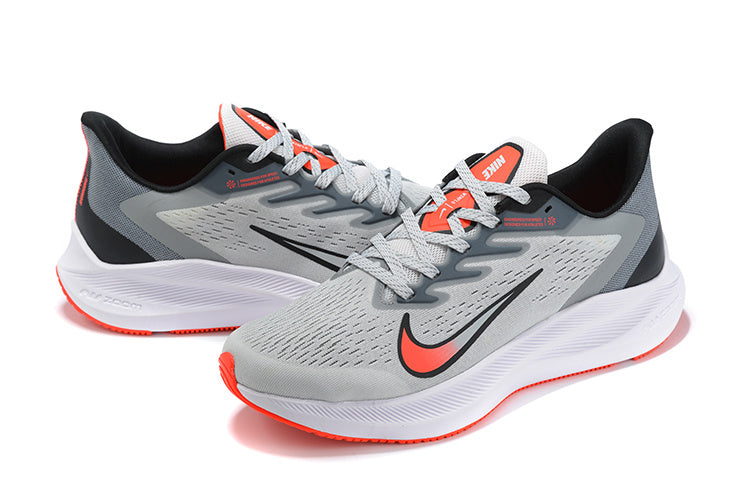 Nike Men’s Air Zoom Winflo 8 Running Shoes – Grey/Orange
