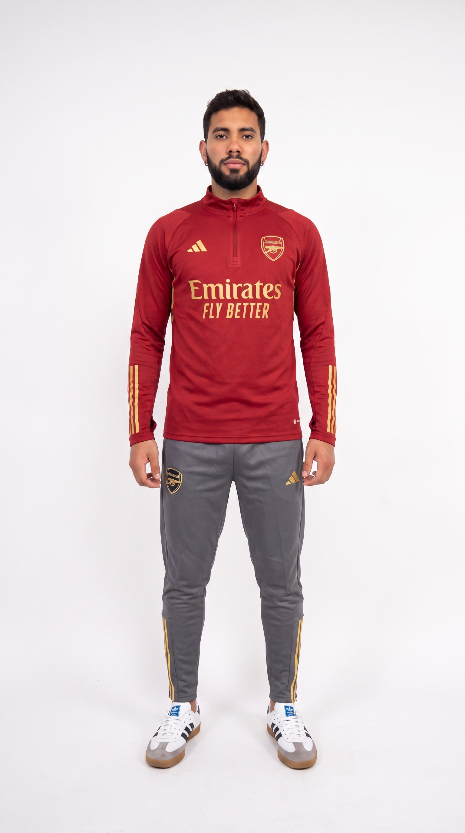 Arsenal Trainingspak Rood/Grijs