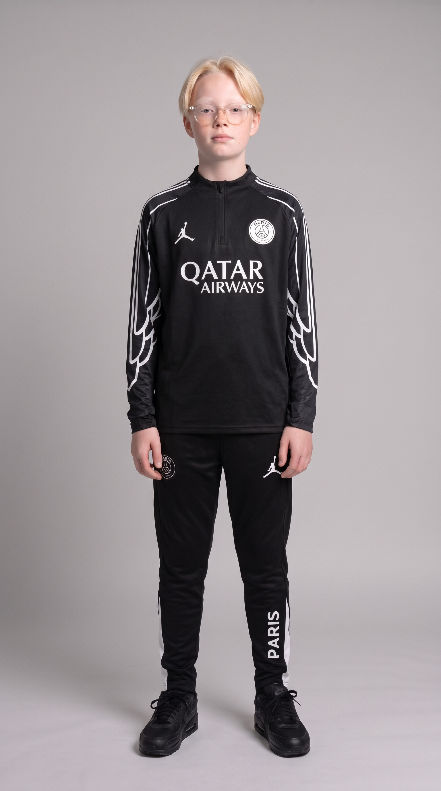PSG Kids Trainingspak Wit/Zwart