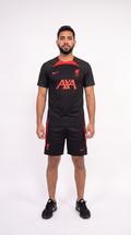 Liverpool Shirt+Short Set Zwart/Rood