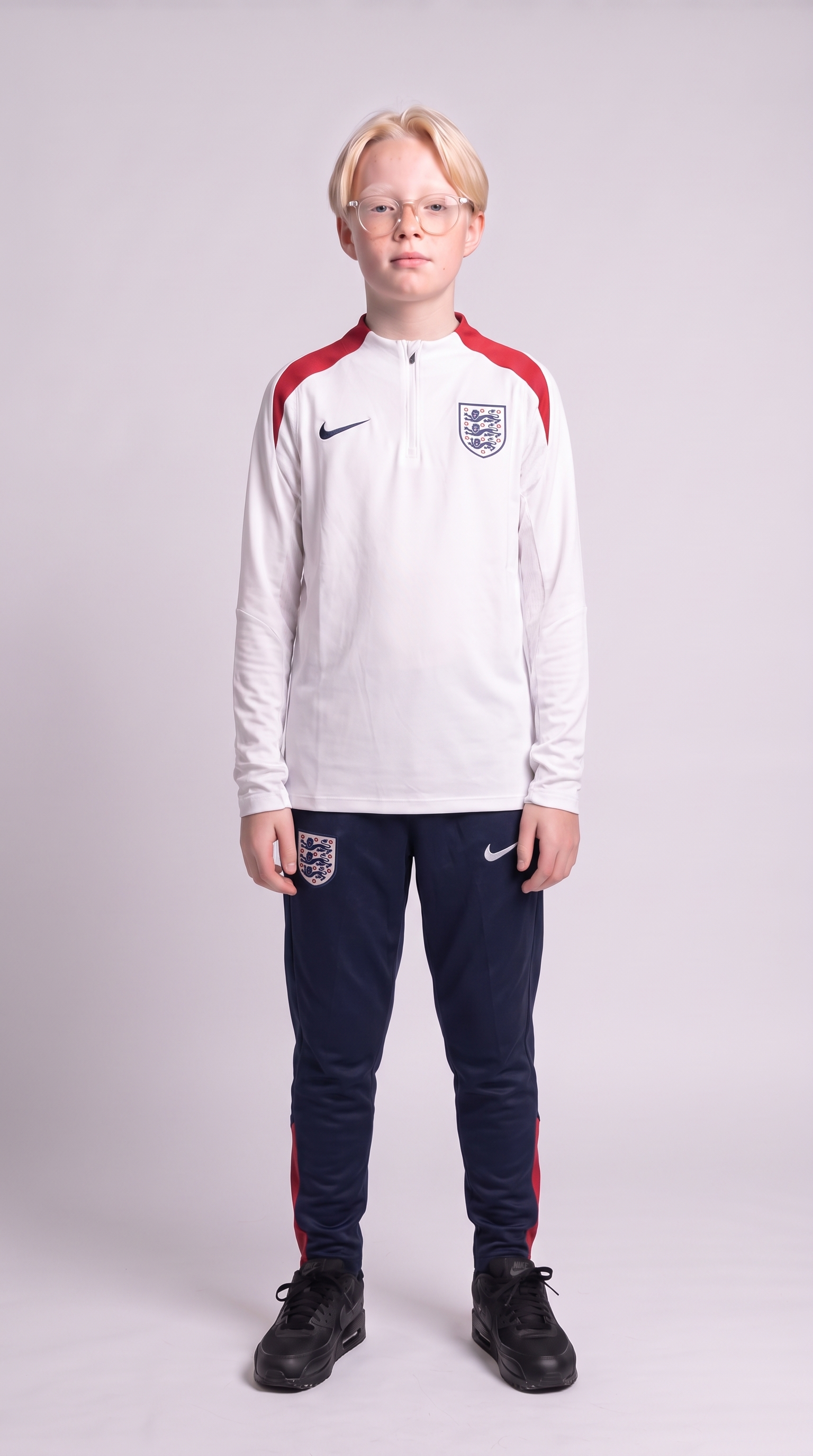 Engeland Kids Trainingspakken Wit