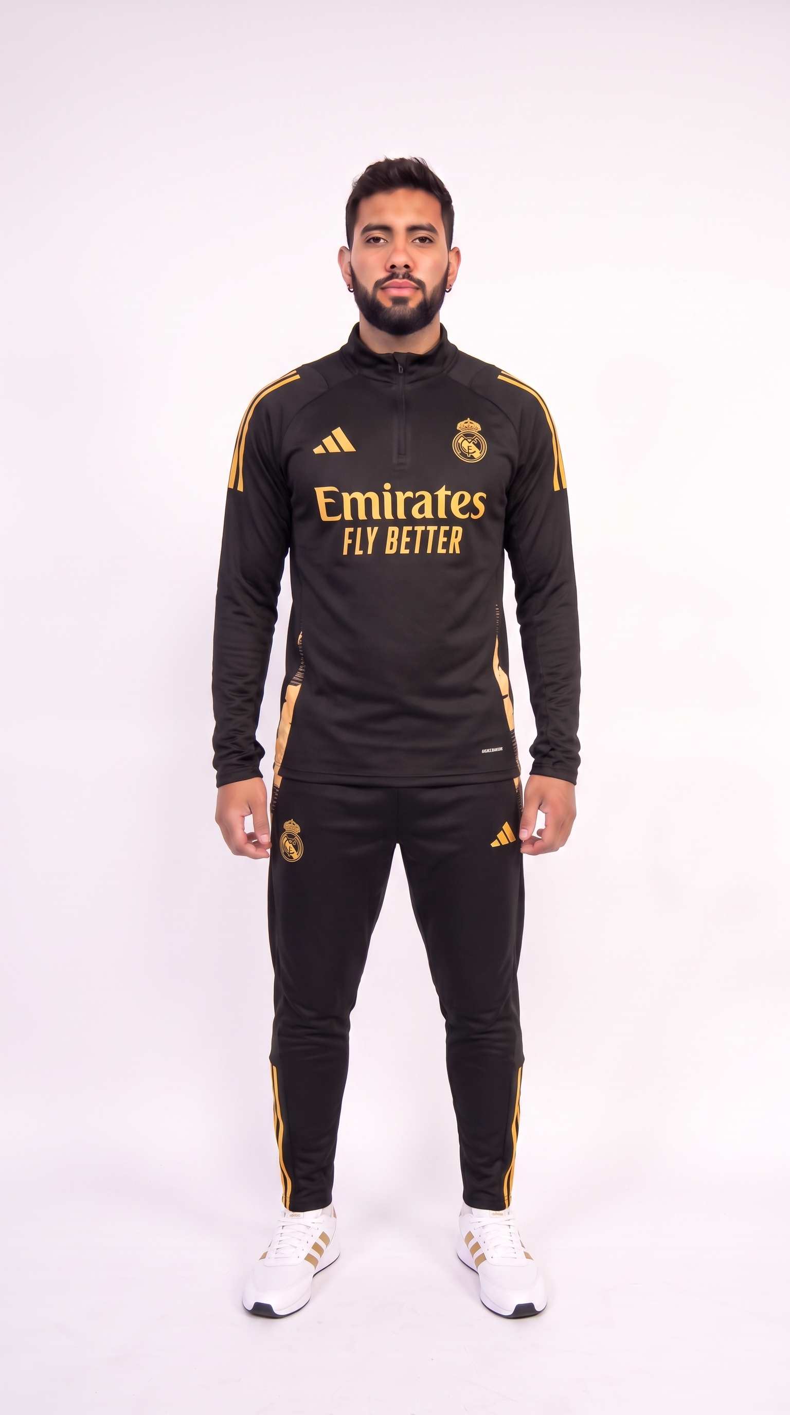 Real Madrid Trainingspak Zwart/Goud