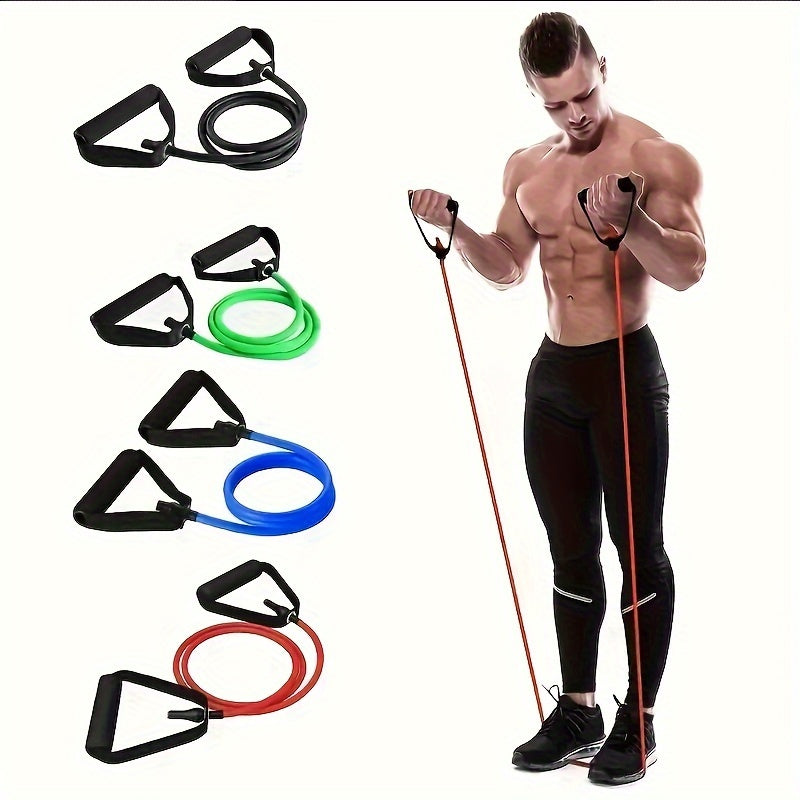 Durable Yoga Resistance Band with NonSlip Foam Handle